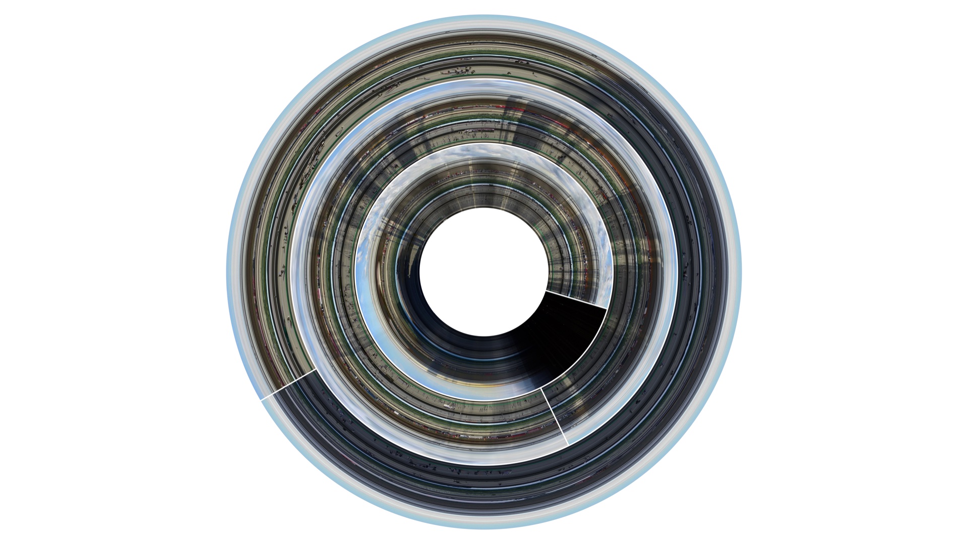 Last Clock print of Trafalgar Square with blue sky tones