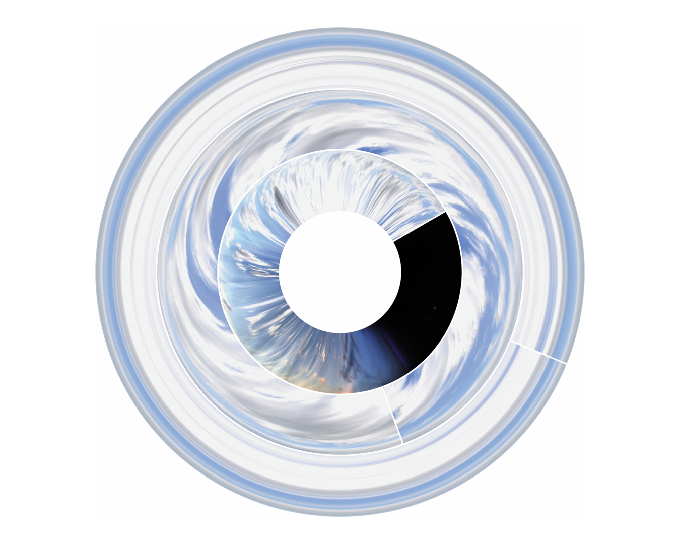 Last Clock slitscan time visualisation