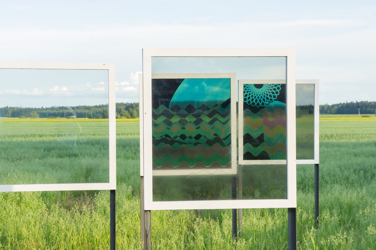 Pylväsvuo community artwalk in Ylivieska