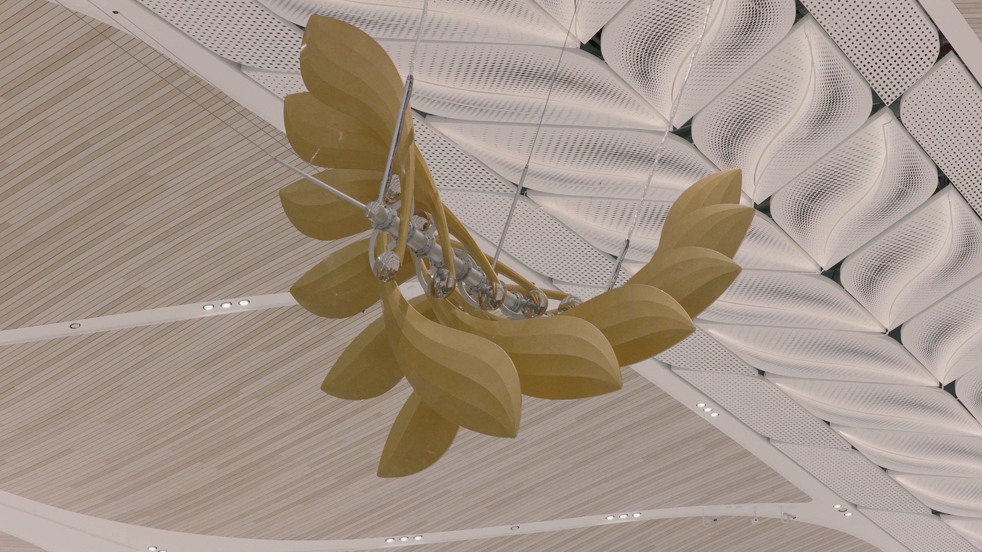 Closeup of Samaras sculptural elements