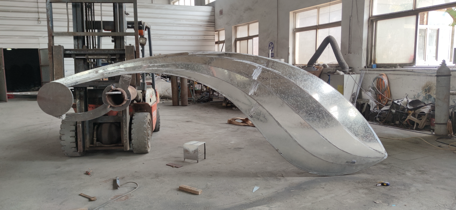 3D render of the Samaras kinetic sculpture design